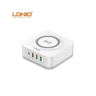 LDNIO AW004 32W 5 in 1 Charging Station with 15W Wireless Charger